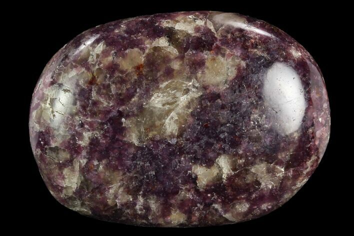 Sparkly, Purple Lepidolite Palm Stone - Madagascar #119285